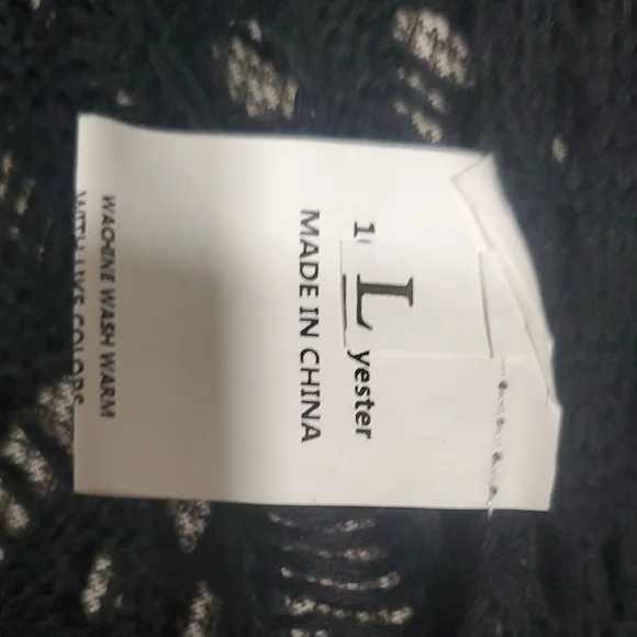 Chic Black Lace Blouse Swim Cover Up - Picture 9 of 11